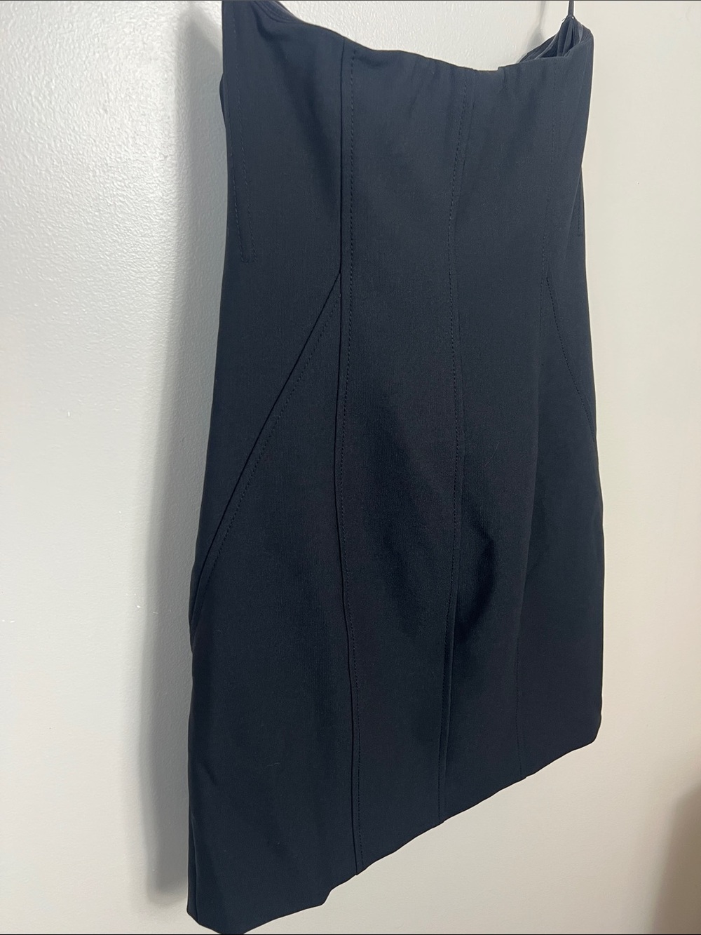 Cinq à Sept Tristen Dress Size 8 Black Strapless Bodycon Mini Dress NWT $395 - Picture 5 of 10